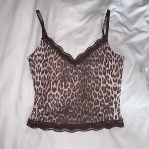 White Fox Boutique Fierce Girl Top Leopard